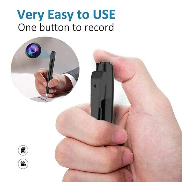 HD 1080P Mini Camera Pen Video Recorder Pocket Clip Home Security Nanny Cam DVR - Image 6