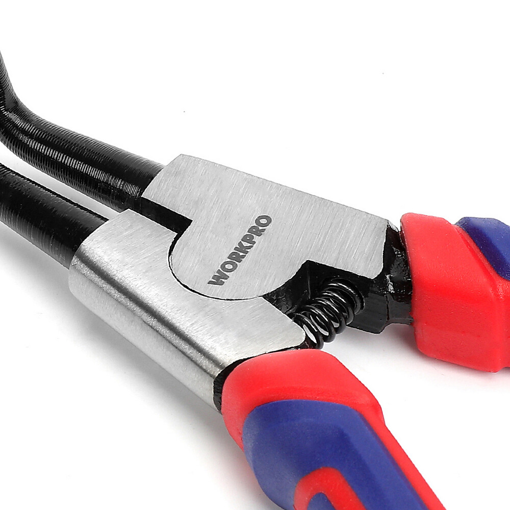 WORKPRO 7" Snap Ring Pliers 4PCS Set Heavy Duty Internal/External Circlip Pliers