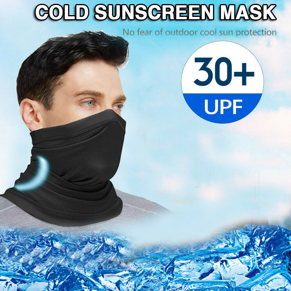Cycling Fishing Face Mask Balaclava Scarf Neck Gaiter UV Shield Headwear Bandana