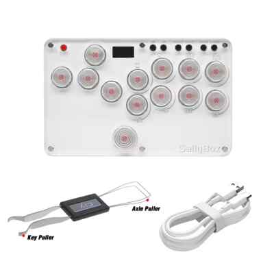 Mini HitBox SallyBox Fighting Stick Arcade Controller Clear USB PC Switch PS4