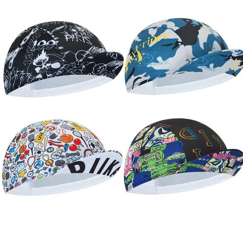 Printed Mesh Fabrics Bicycle Riding Cap Quick-Drying Cycling Hat Bicycle Hats