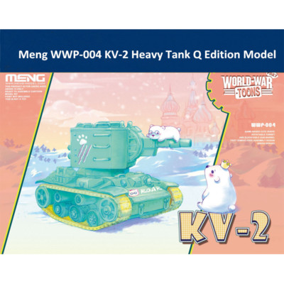  Meng WWP-004 KV-2 Heavy Tank Q Edition Plastic Assembly Model Kit