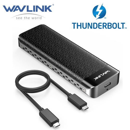 Wavlink 40Gbps M.2 NVME Enclosure PCI-E SSD Case NVMe External Case Thunderbolt 