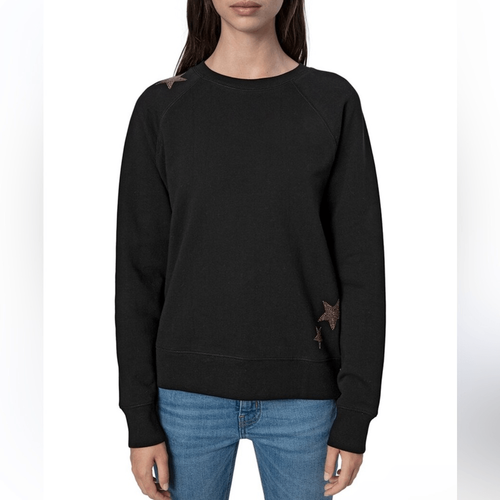Zadig & Voltaire Upper Stars Strass Sweatshirt Medium New | eBay