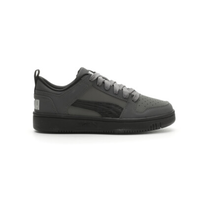Puma Rebound Layup Lo Nbk Молодежные кроссовки на шнуровке для мальчиков серого цвета, повседневная обувь 3917720