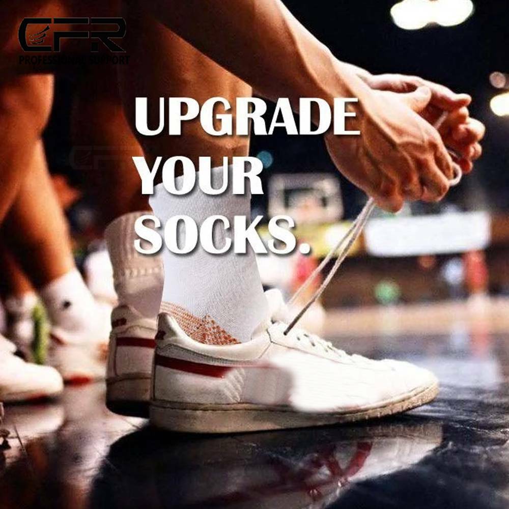 1-3 Pairs Copper Compression Socks Plantar Fasciitis Arch Ankle Running Support