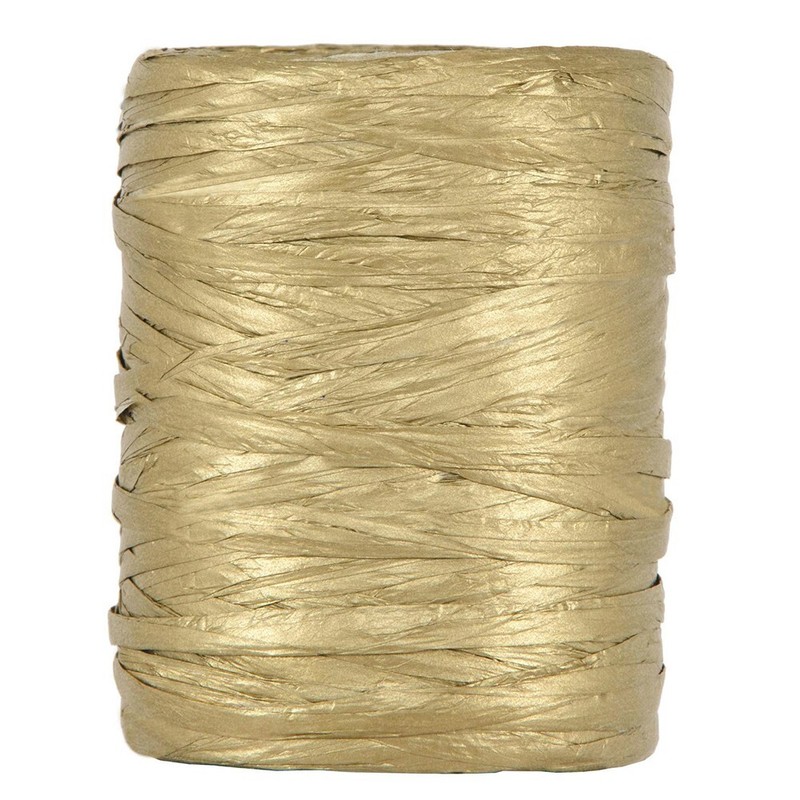 Raphia BiodÃGradable 5-8mmx100m Or