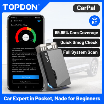2024 TOPDON CarPal-E Pro Car ALL System Diagnostic Scanner Oil Throttle Reset