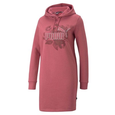 

Женское фиолетовое повседневное платье с капюшоном Puma Frozen Flower с длинным рукавом 67400545, Фиолетовый