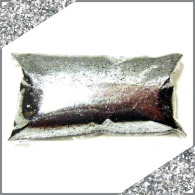 6oz / 177ml Chrome Silver Metal Flake .015'' Shiny Custom Additive Metalflake