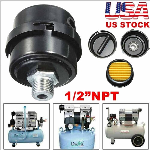 Intake Filter Silencer Metal Housing And Element-2pcs