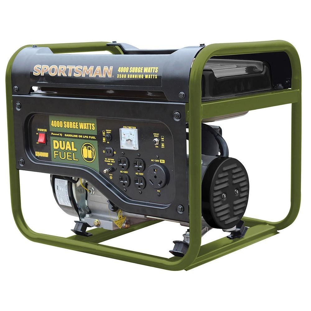 Portable Power Generator 4000/3500-Watt Dual Fuel Camping Tailgating Jobsite NEW