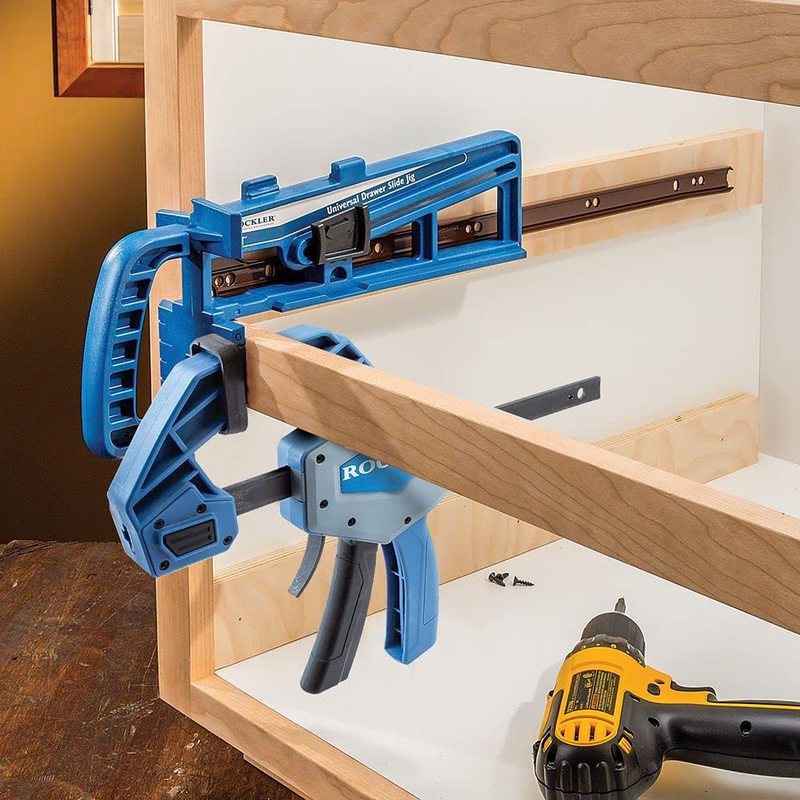 Universal Drawer Slide Jig Cabinet Hardware Jig W/ Locking Wedge to Hold the Sli