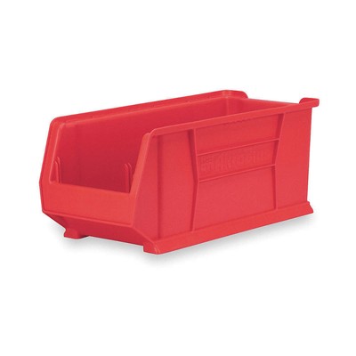 AKRO-MILS 30287RED Super Size Bin,Red,Plastic,10 in 3FVZ7