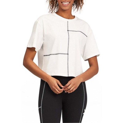 

Футболка Puma Kontrast Crew Neck с коротким рукавом женские белые повседневные топы 531312-02, Белый
