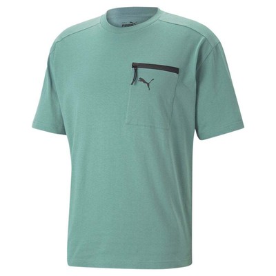 

Мужские синие повседневные топы Puma Open Road с круглым вырезом и короткими рукавами 67340184, Синий, Puma Open Road Crew Neck Short Sleeve T-Shirt