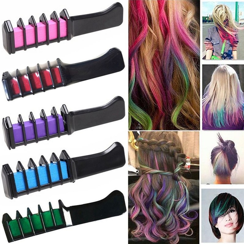 Salon Use Fashion Disposable Mini Hair Dye Comb Hair Color Chalk