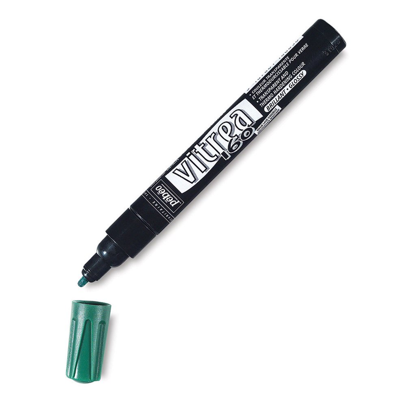 Pebeo Vitrea 160 Glass Marker, Glossy, Emerald
