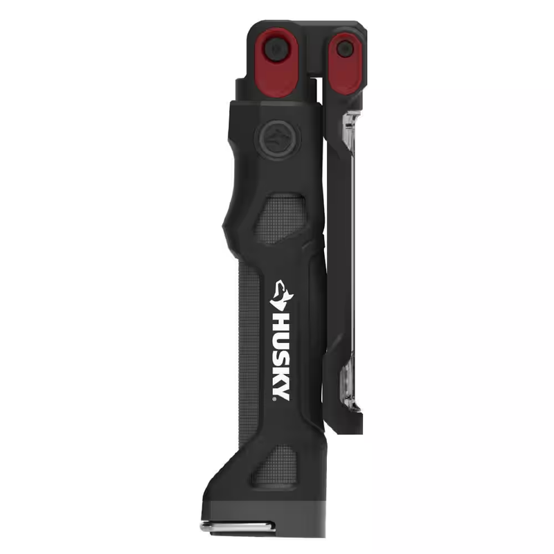 Husky Rechargeable LED Work Light Folding Flashlight 800 Lumen Magnetic USB C