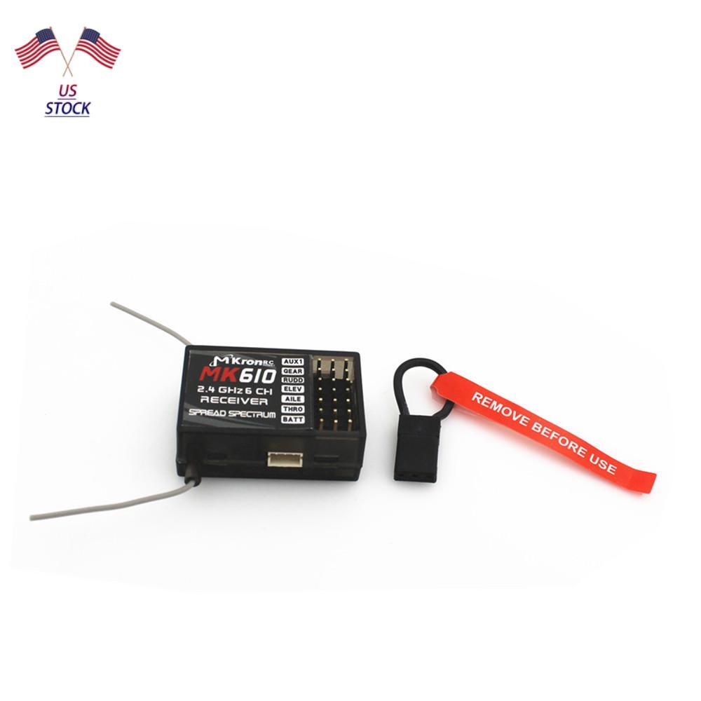 1*2.4Ghz 6-Channel MK610 Receiver For Spektrum Dx5e Dx6i Dx7 AR6100 Transmitter
