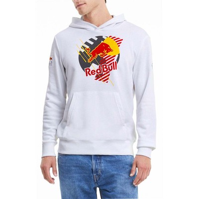 

Puma Rbr Dynamic Bull Pullover Hoodie Mens Size  Повседневная верхняя одежда 763016-03, Белый