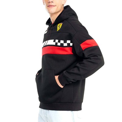 Puma Sf Race Sds Pullover Hoodie Мужская черная повседневная верхняя одежда 53165001