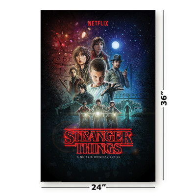 STRANGER THINGS - SEASONS 1, 2, 3 & 4 - TV SHOW POSTER SET (REGULAR STYLES 4)