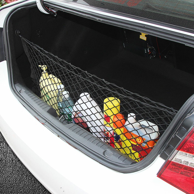 Gepäcknetz Auto 4er Set - 42x21cm Kofferraumnetz Mit Haken Für Alle Fahrzeuge