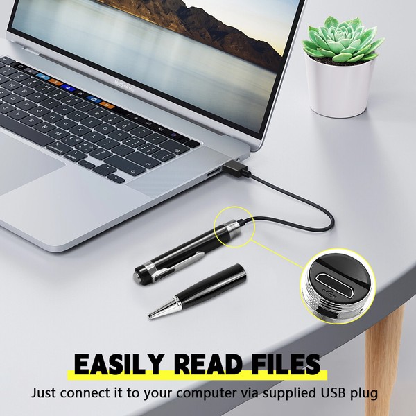 Portable USB document camera connected to laptop