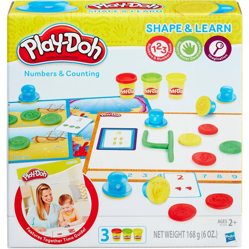Play-Doh Shape & Learn Numbers & Counting Set with 3 Cans