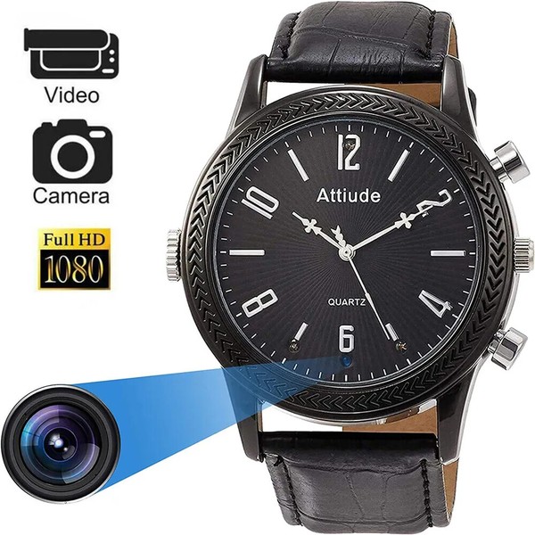 64G 1080P Wrist Watch Hidden Camera Video Recorder Spy Camera Night Vision - Image 3