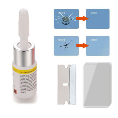 Auto Glass Nano Repair Fluid For Car Windshield Resin Crack Tool Kit Crack x1