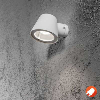 Konstsmide 7523-250 Trieste Wandleuchte weiß lackiertes Aluminium