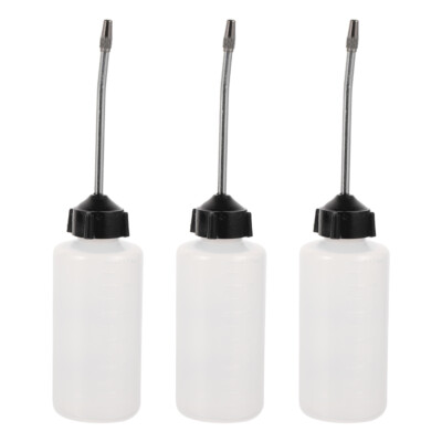 3PCS Plastic Squeeze Bottles Zoom Spout Oiler Sewing Machine Oiler Plastic Oil