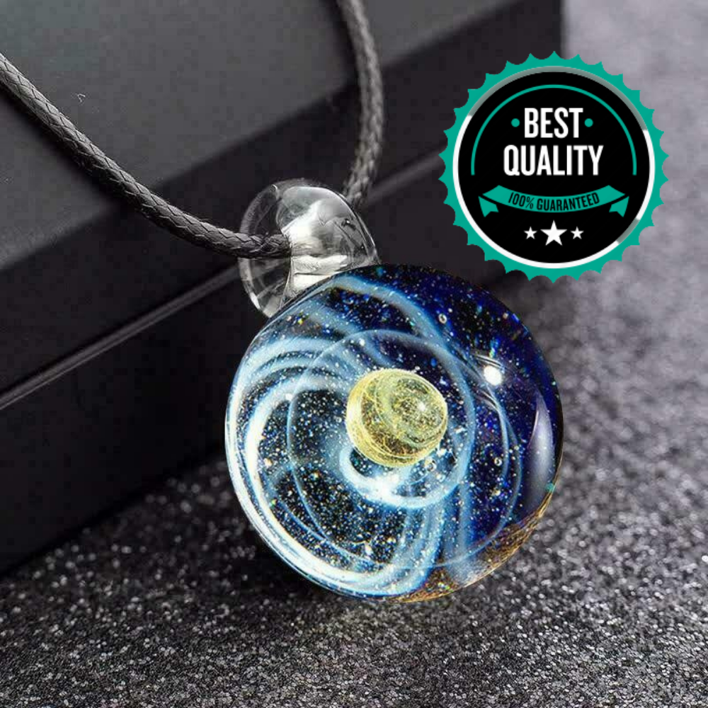 Galileo Plaza Glass Necklace Universe 