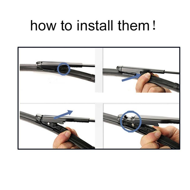 Pair Front Windscreen Wiper Blades For Vauxhall Zafira MK II [20052014