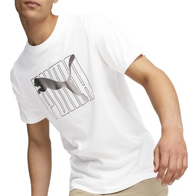 Футболка с круглым вырезом и коротким рукавом Puma Essential Logo Lab Holiday мужская Размер M Casu