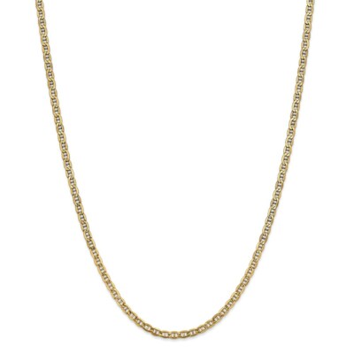Pre-owned Superdealsforeverything Real 14kt Yellow Gold 16 Inch 3.2mm Semi-solid Anchor With Lobster Clasp Chain