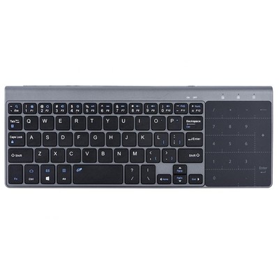 Portable Wireless Keyboard,2.4Ghz Wireless Keyboard Handheld with Touchpad,Mi...