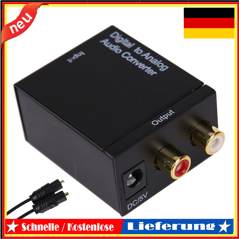 Audio Konverter Wandler Digital Toslink Und Koaxial Zu Analog Cinch Test Vergleich +++ Audio