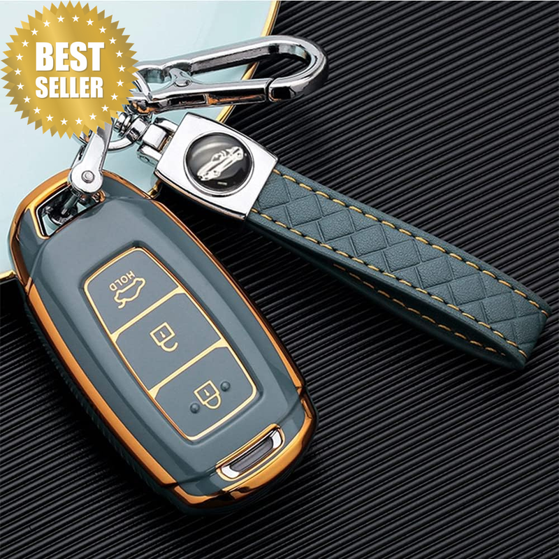 Car Key Fob Cover Fit for Hyundai I30 Ix35 Kona Encino Solaris Azera Grandeur Ig