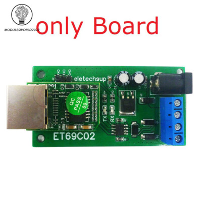RS485 to Ethernet TCP/IP Converter MQTT Modbus RTU Module With or Without Rails