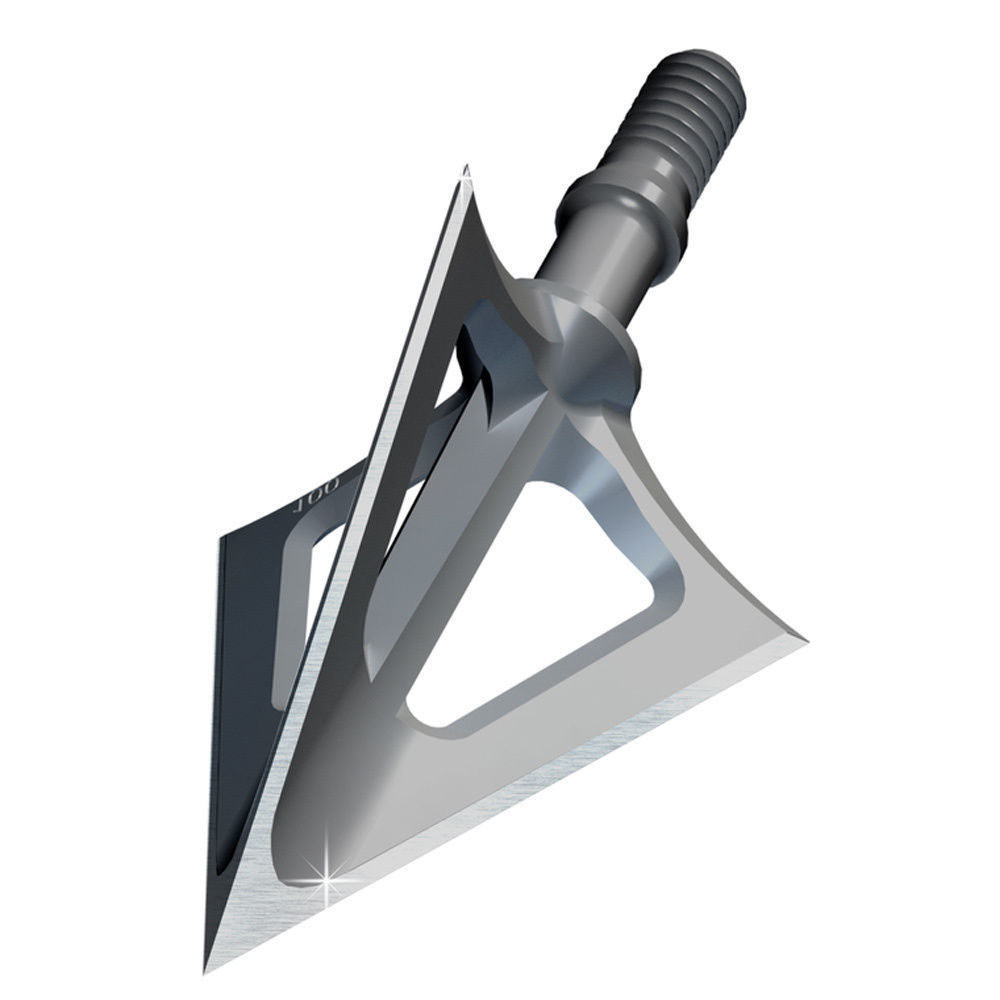 6PCs Stainless Steel 3Blade Hunting Broadheads 100Grain Archery Tips