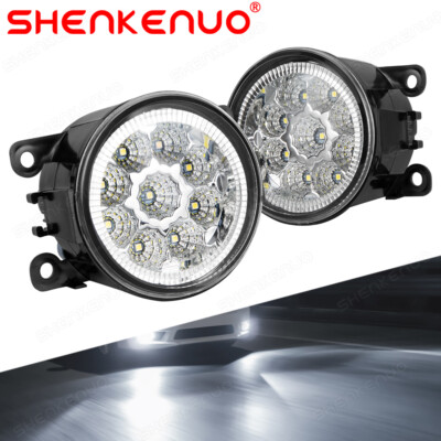 Pair LED Fog Lights Driving Bumper Lamp For Toyota Corolla 2009-13 Venza 2009-15