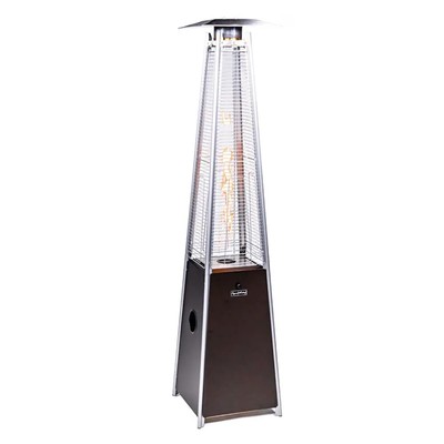 40 000 Btu Mocha Quartz Glass Tube Adjustable Flame Brown