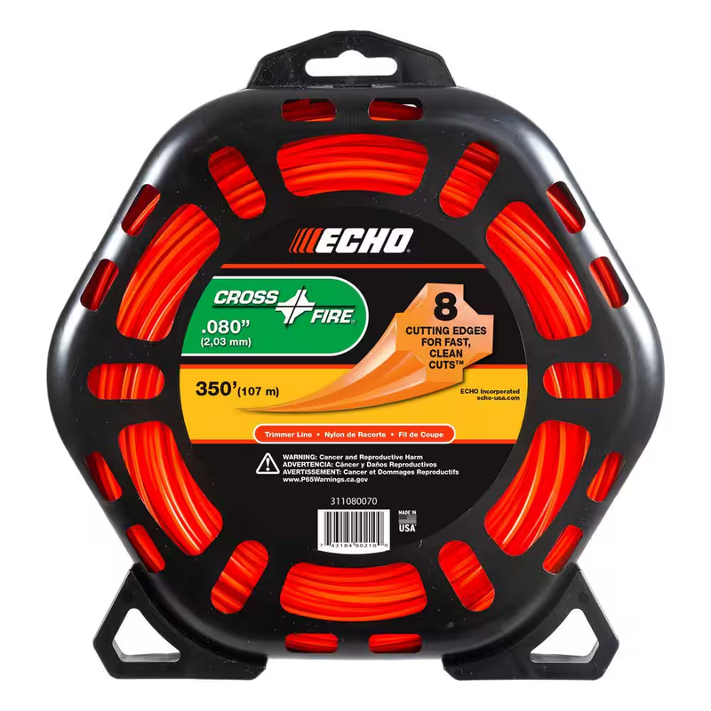 Echo Cross Fire Trimmer Line 080 String 350 Ft Weed Eater Nylon Replacement Cord
