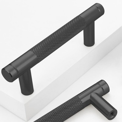Ntresbonne 12 Pack 3 Inch 76 mm Black Barrel Cabinet Pulls Cup...