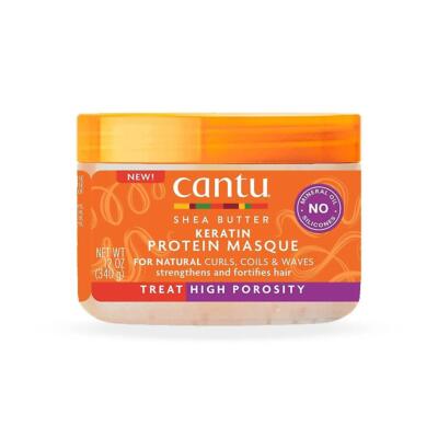 Lot 2 Cantu Deep Treatment Masque Mask w/ Shea Butter Natural Hair, 12 oz F2