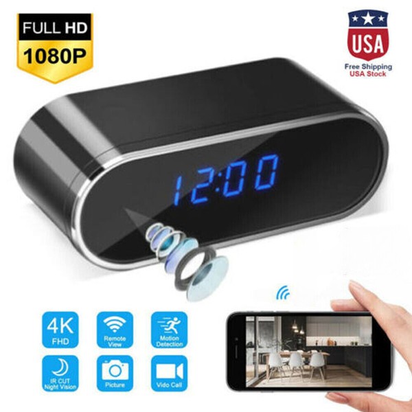 HD 1080P Spy Camera WiFi Hidden Wireless Night Vision Security Nanny Cam Alarm - Image 3