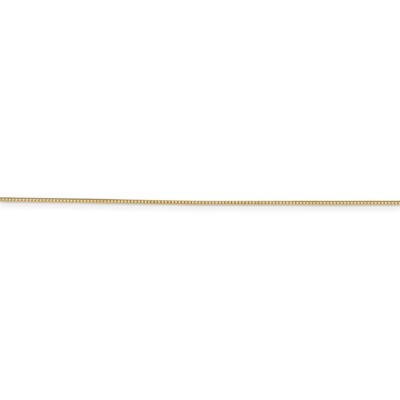 Pre-owned Superdealsforeverything Real 14kt Yellow Gold 18 Inch .7mm Box With Spring Ring Clasp Chain; 18 Inch